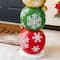 Glitzhome® 36.25" Christmas Resin Stacked Ornament Porch Decor